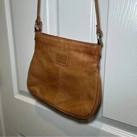 Leather Fossil 2-way Crossbody - Picture 1 of 13